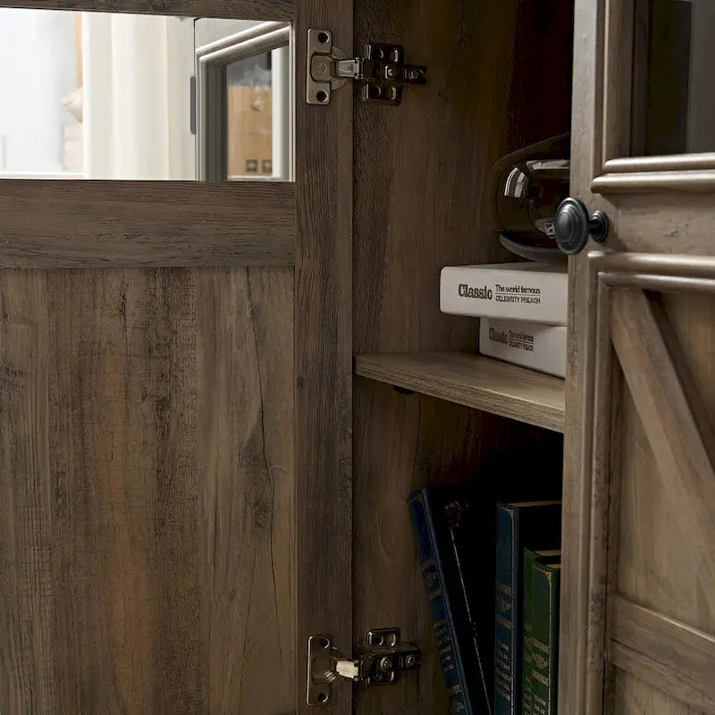 Bahut de ferme avec 3 portes et étagère réglable