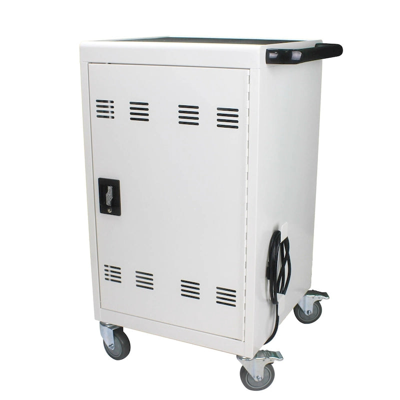Chariot et armoire de recharge mobile pour tablettes et ordinateurs portables Capacité de 31 appareils