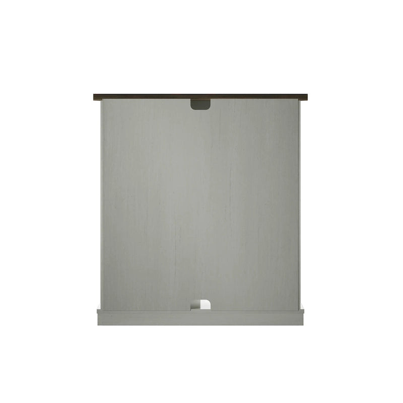 Meuble d'appoint avec porte coulissante de style grange