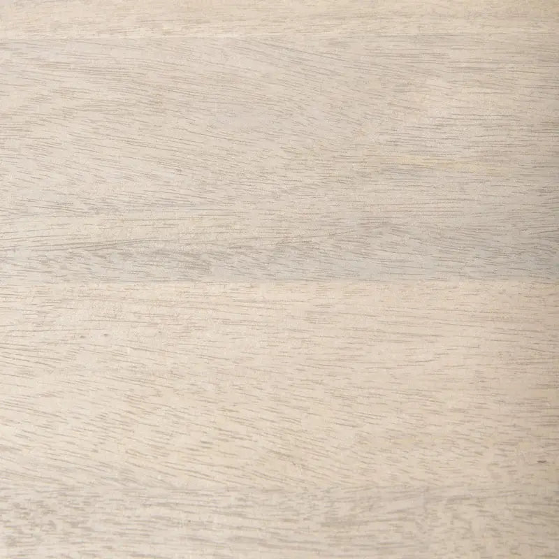 Meuble d'appoint deux portes en bois massif marron clair avec piètement en fer doré