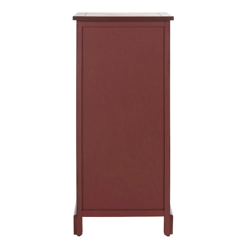 Meuble de rangement haut avec panier tressé et tablette coulissante