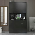 Armoire de chambre de 179,9 cm de haut avec 6 portes, 1 étagère ouverte et 1 tiroir