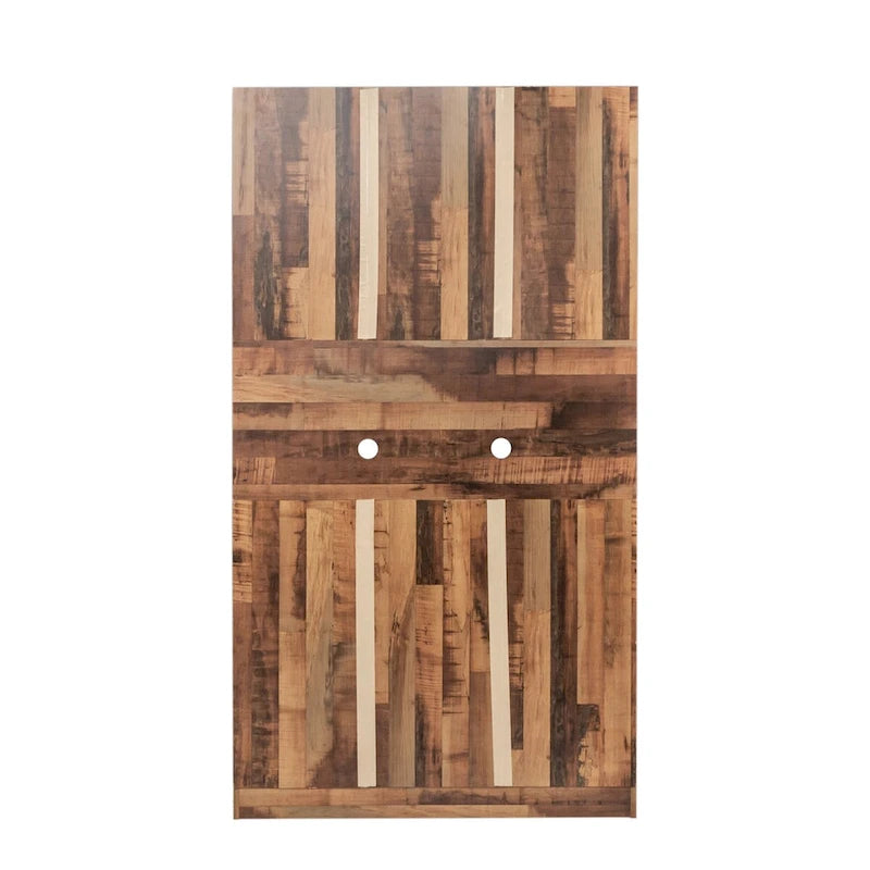 Armoire de chambre de 179,9 cm de haut avec 6 portes, 1 étagère ouverte et 1 tiroir