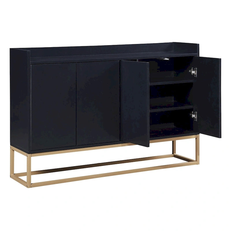 Buffet de cuisine moderne avec grand espace de rangement