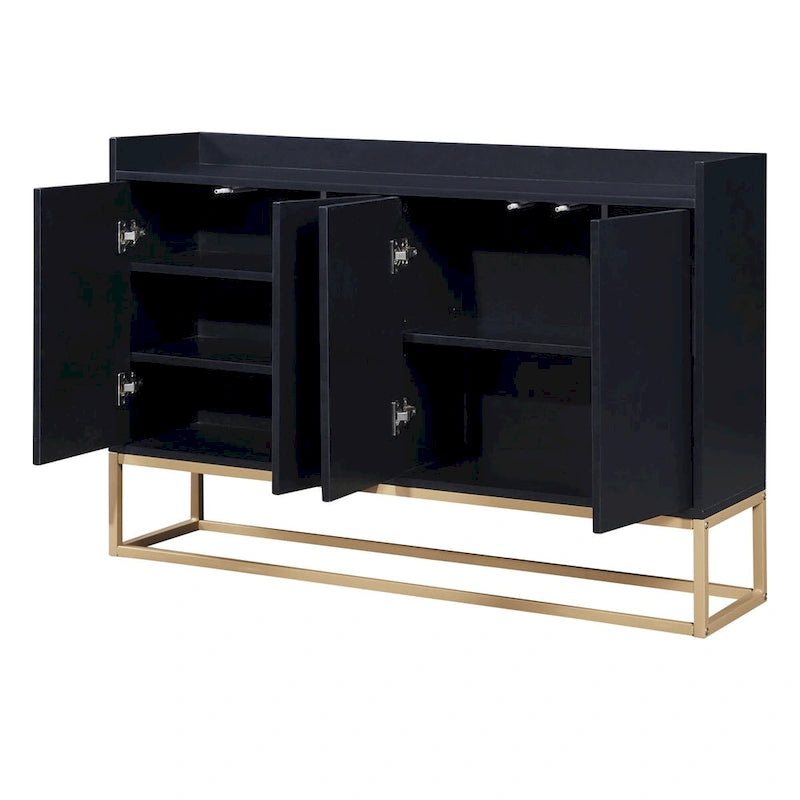 Buffet de cuisine moderne avec grand espace de rangement