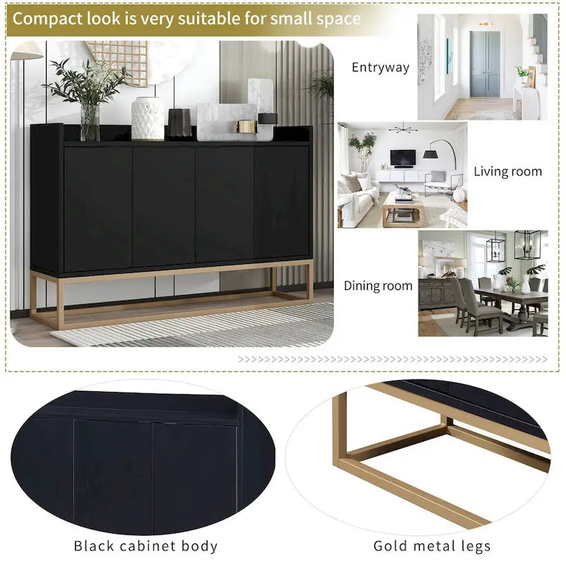 Buffet de cuisine moderne avec grand espace de rangement