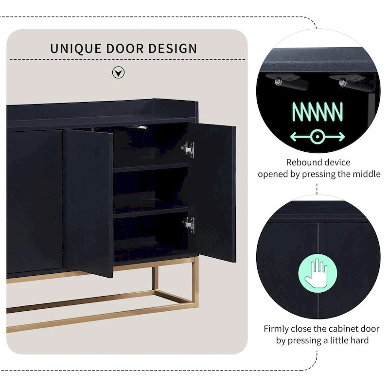 Buffet de cuisine moderne avec grand espace de rangement
