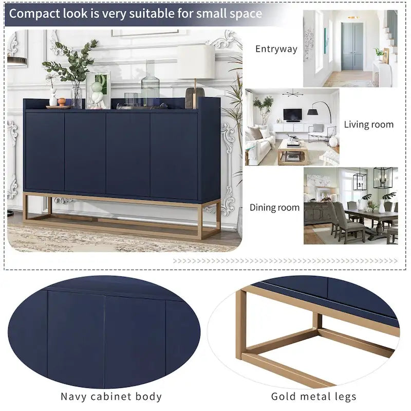 Buffet de cuisine moderne avec grand espace de rangement