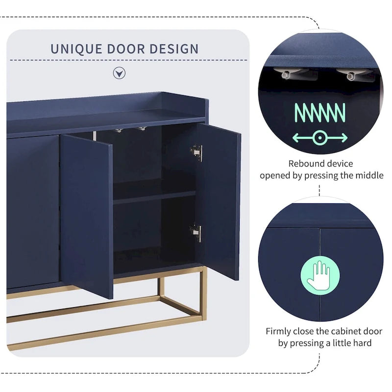 Buffet de cuisine moderne avec grand espace de rangement
