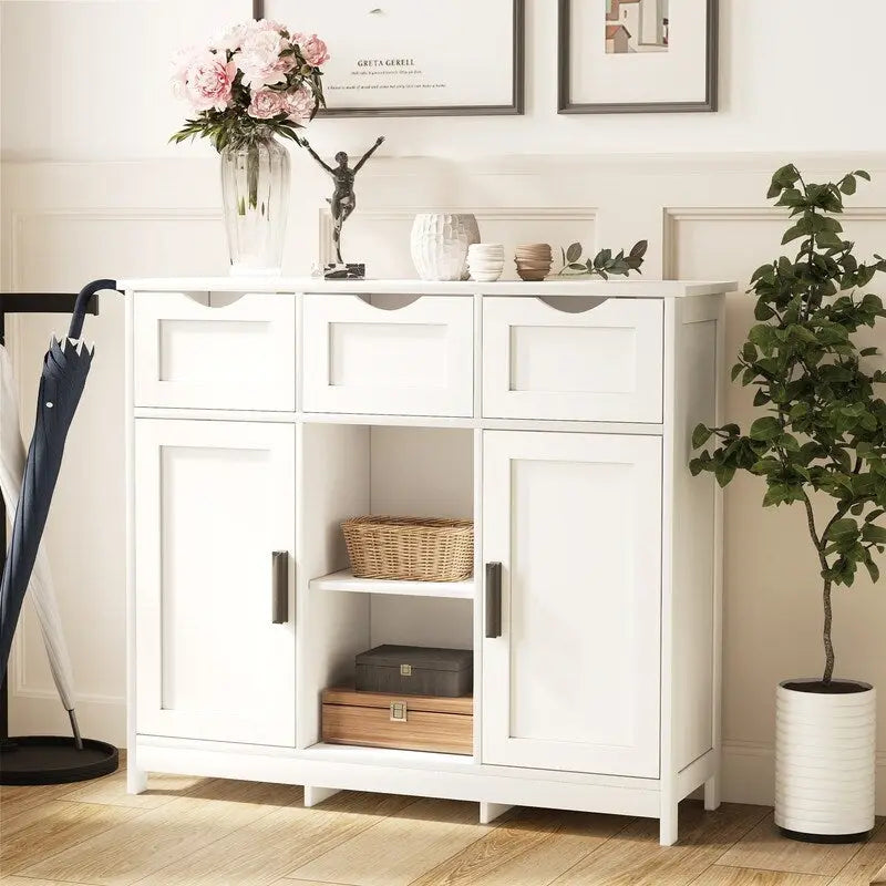 35.4 Wide 3 Drawer Sideboard - N/A