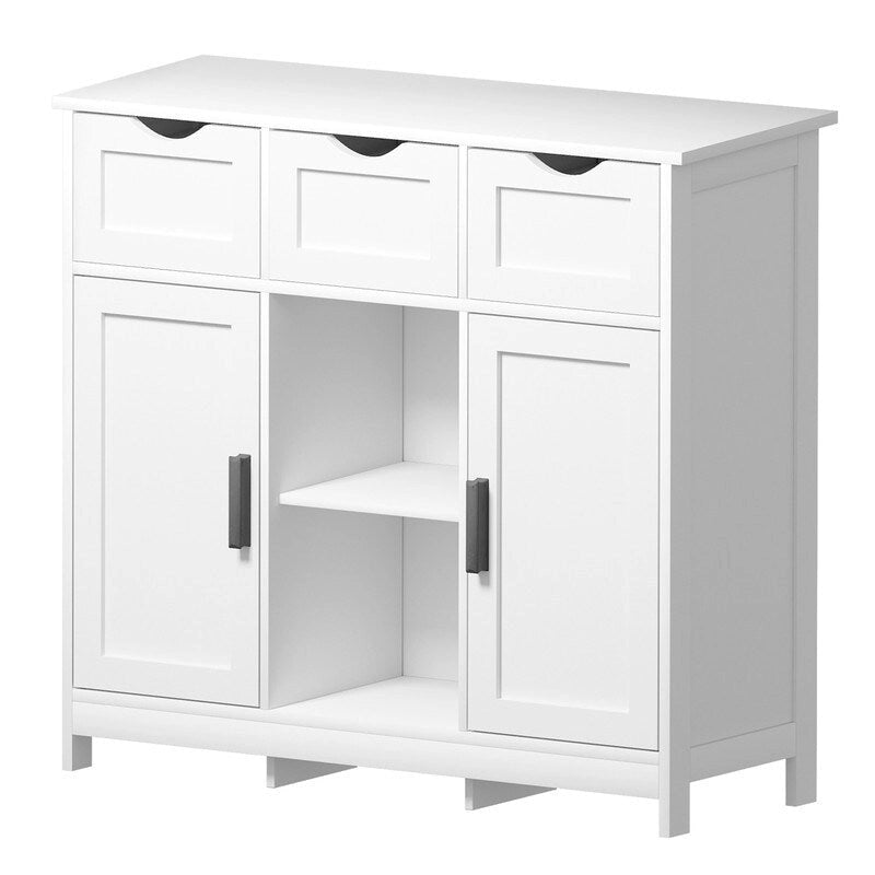 Commode à 3 tiroirs de 89,9 cm de large avec étagères réglables
