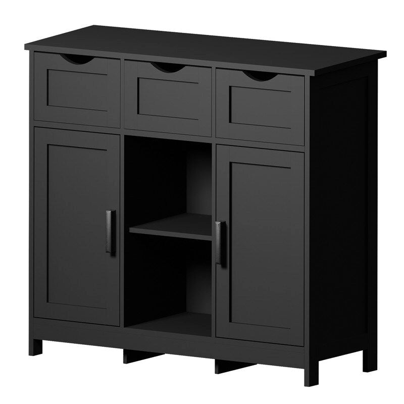 Commode à 3 tiroirs de 89,9 cm de large avec étagères réglables