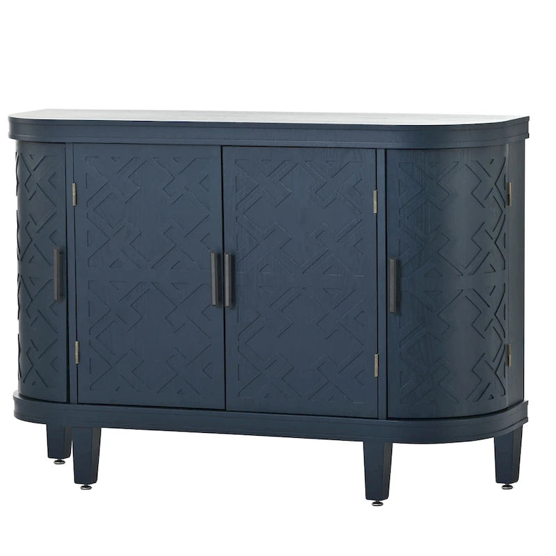 Armoire de rangement de 33,50 po de hauteur avec portes à motif antique