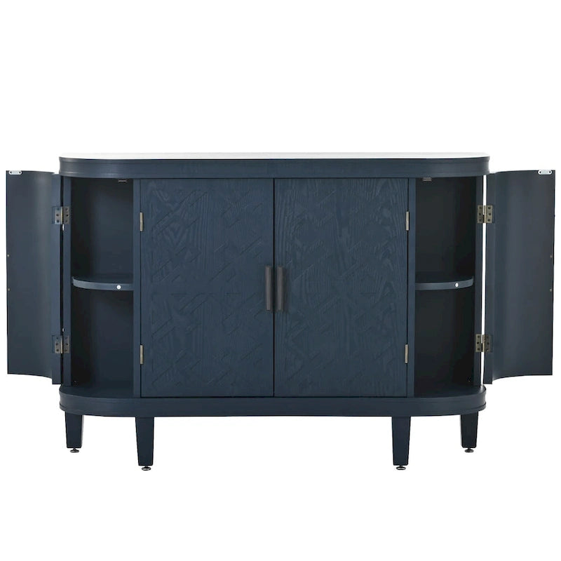 Armoire de rangement de 33,50 po de hauteur avec portes à motif antique