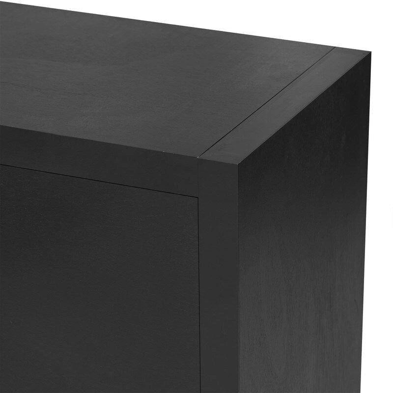 Buffet de luxe à 4 portes avec étagères réglables et pieds en métal