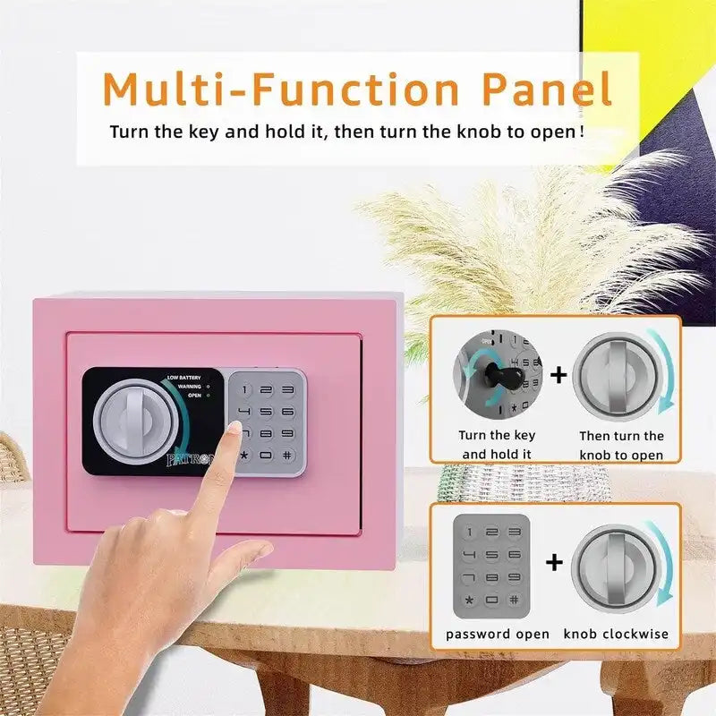 Petit coffre-fort électronique numérique à clavier pour maison, bureau ou armoire