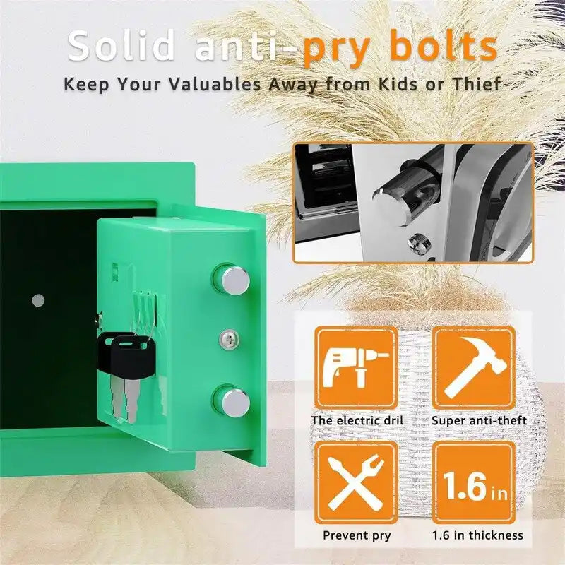 Petit coffre-fort électronique numérique à clavier pour maison, bureau ou armoire