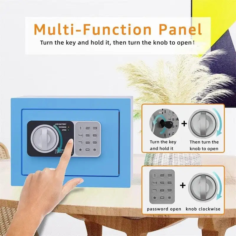 Petit coffre-fort électronique numérique à clavier pour maison, bureau ou armoire