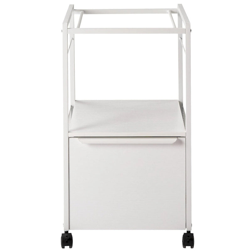 Classeur vertical mobile avec porte-documents, support d'imprimante avec étagère de rangement ouverte, convient aux formats A4 ou lettre pour bureau à domicile