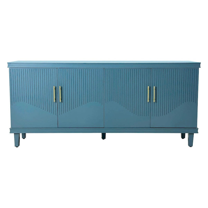 Armoire de rangement à 4 portes pour salon, cuisine et chambre