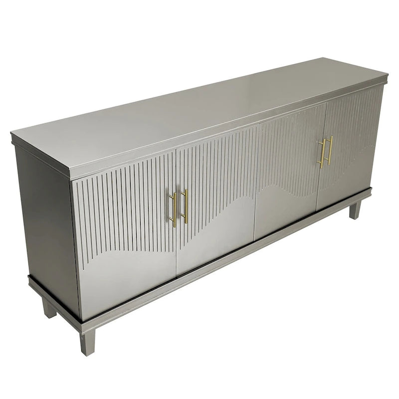 Armoire de rangement à 4 portes pour salon, cuisine et chambre