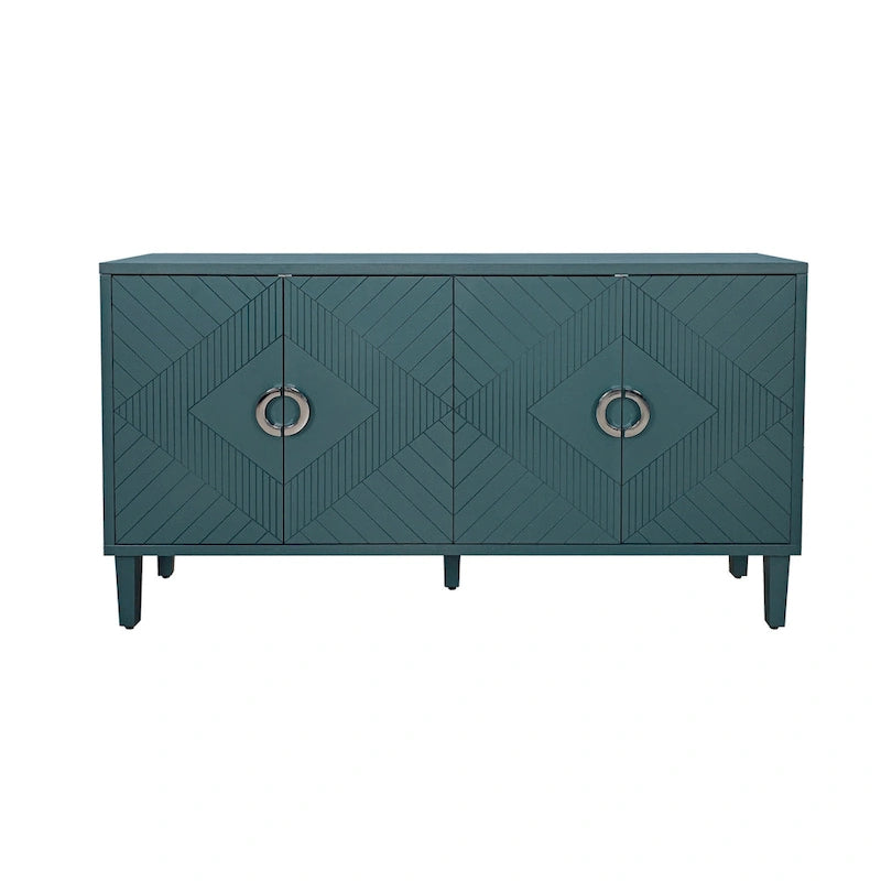 Armoire de rangement fonctionnelle à 4 portes