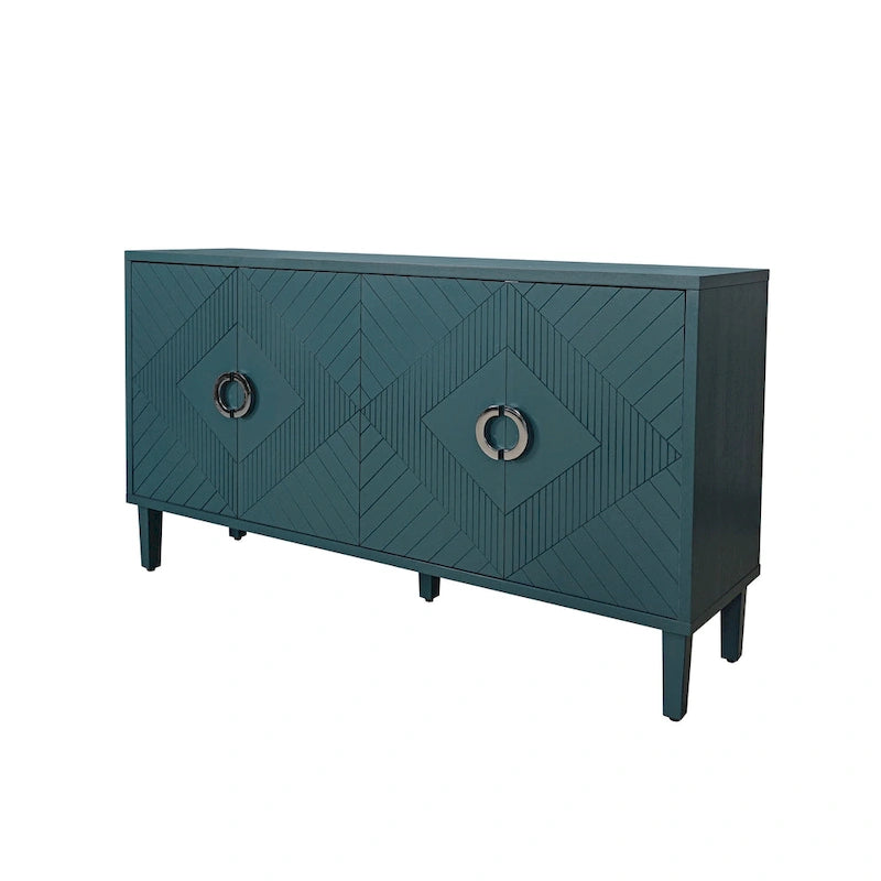Armoire de rangement fonctionnelle à 4 portes