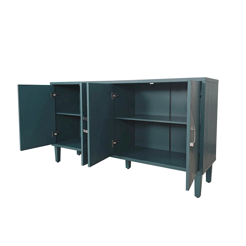 Armoire de rangement fonctionnelle à 4 portes