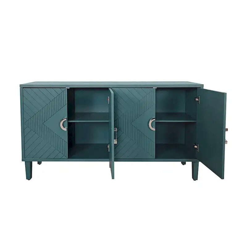 Armoire de rangement fonctionnelle à 4 portes