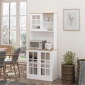 Buffet de cuisine avec huche, garde-manger - 14,5P x 31,5L x 72H