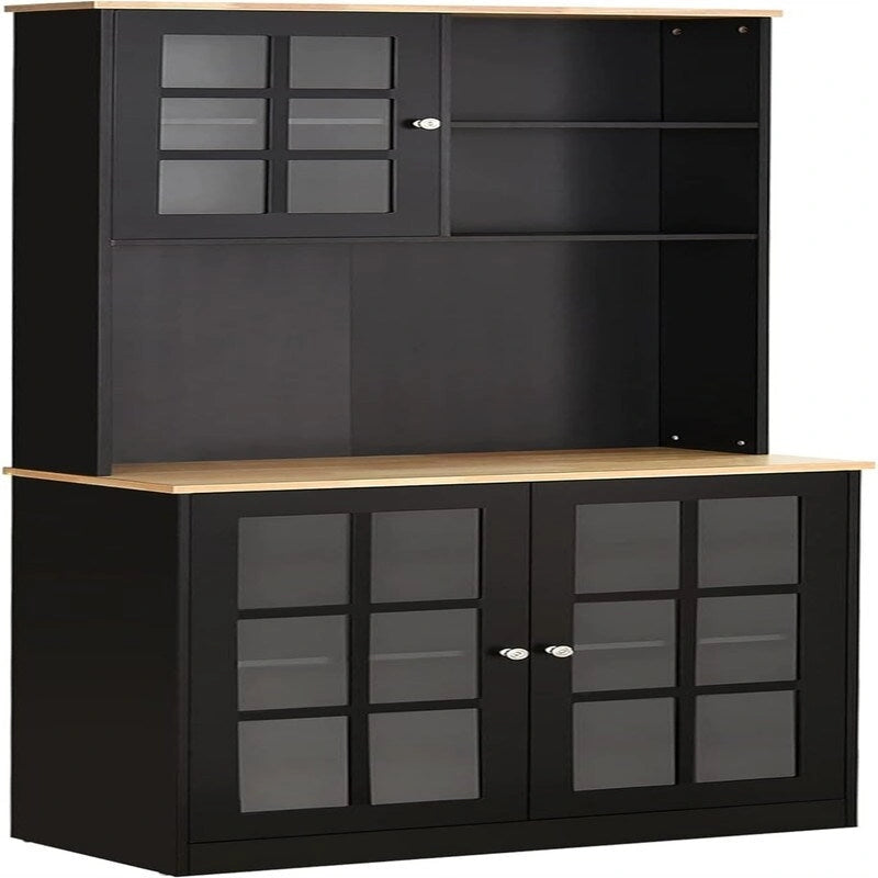 Buffet de cuisine avec huche, garde-manger - 14,5P x 31,5L x 72H