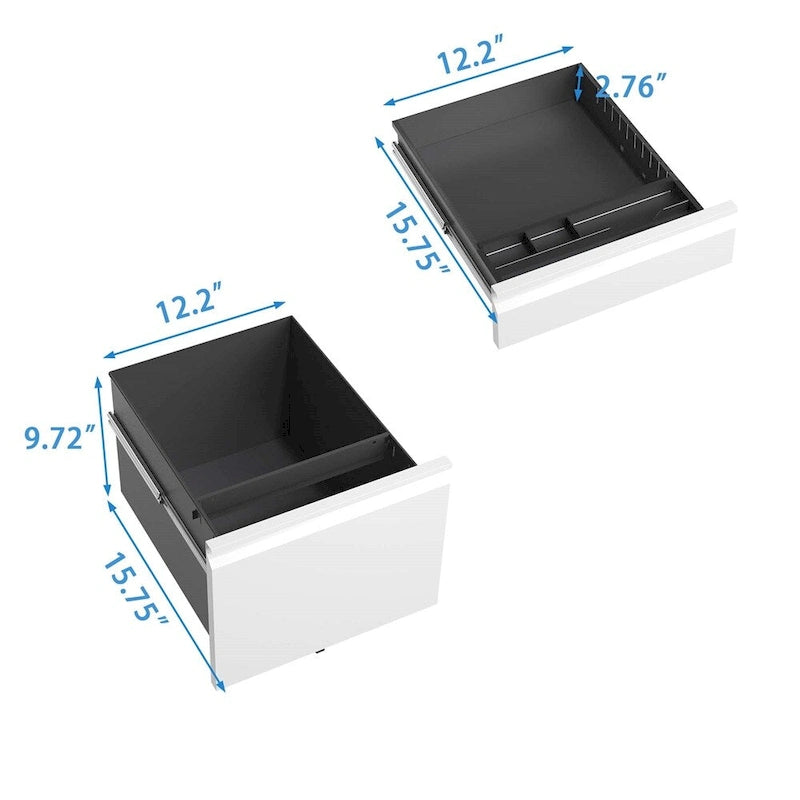 Classeur mobile avec serrure, classeurs métalliques pour l'organisation de bureau