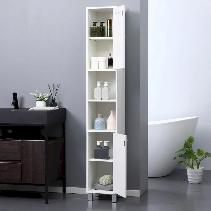 Meuble de rangement haut de salle de bain avec miroir