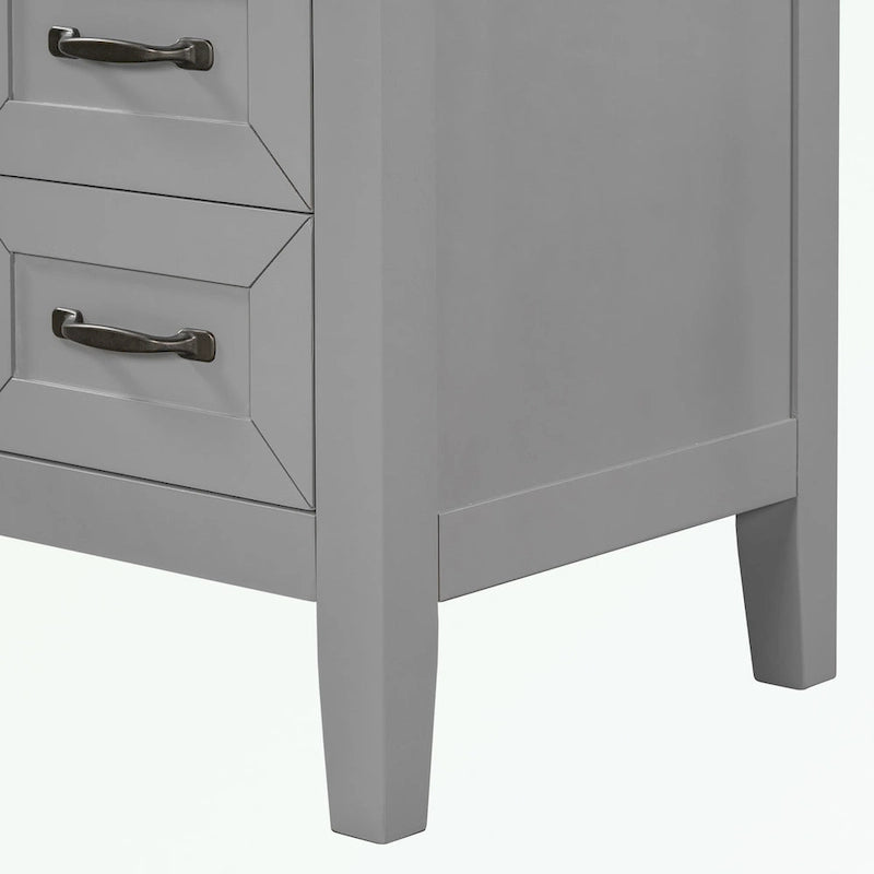 Meuble-lavabo avec tiroirs et évier intégré