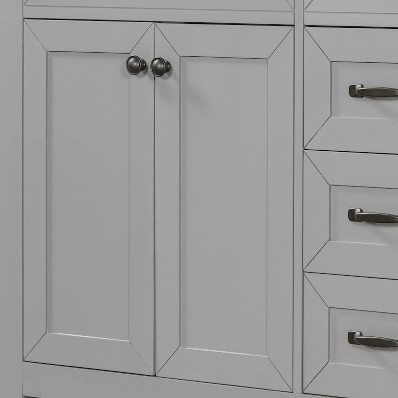 Meuble-lavabo avec tiroirs et évier intégré