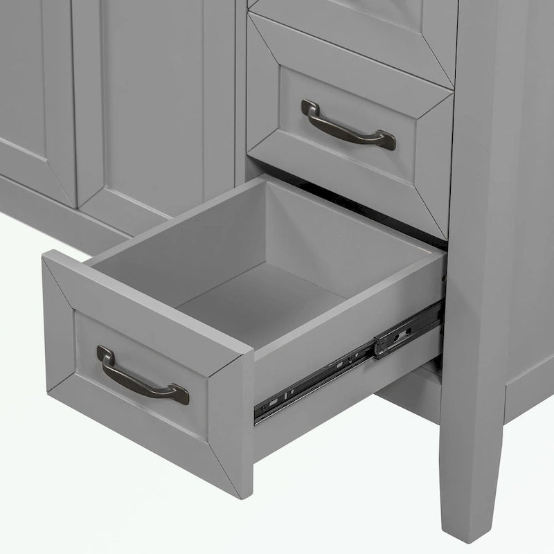 Meuble-lavabo avec tiroirs et évier intégré
