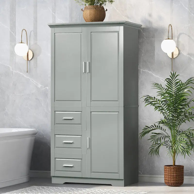 Meuble de salle de bain avec portes