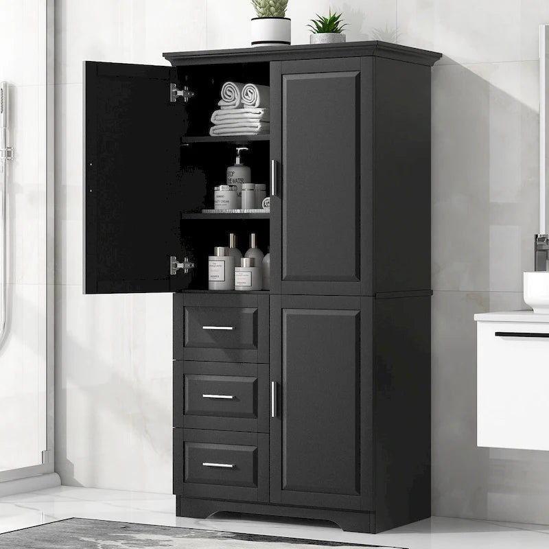 Meuble de salle de bain avec portes