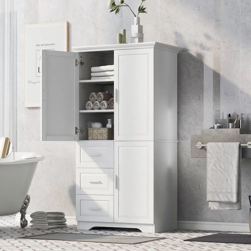 Meuble de salle de bain avec portes
