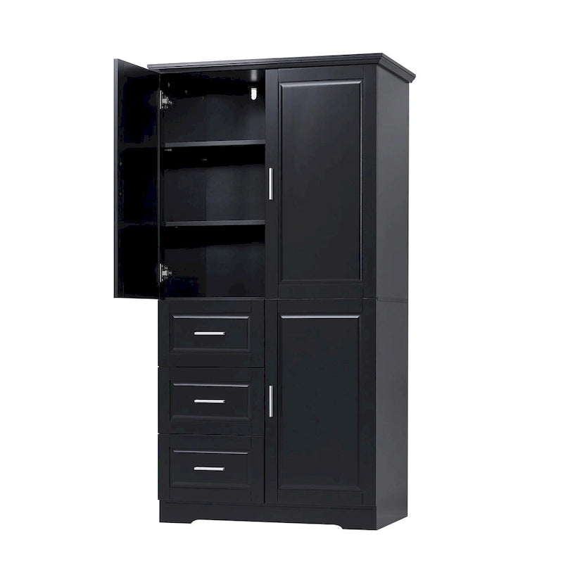Meuble de salle de bain avec portes