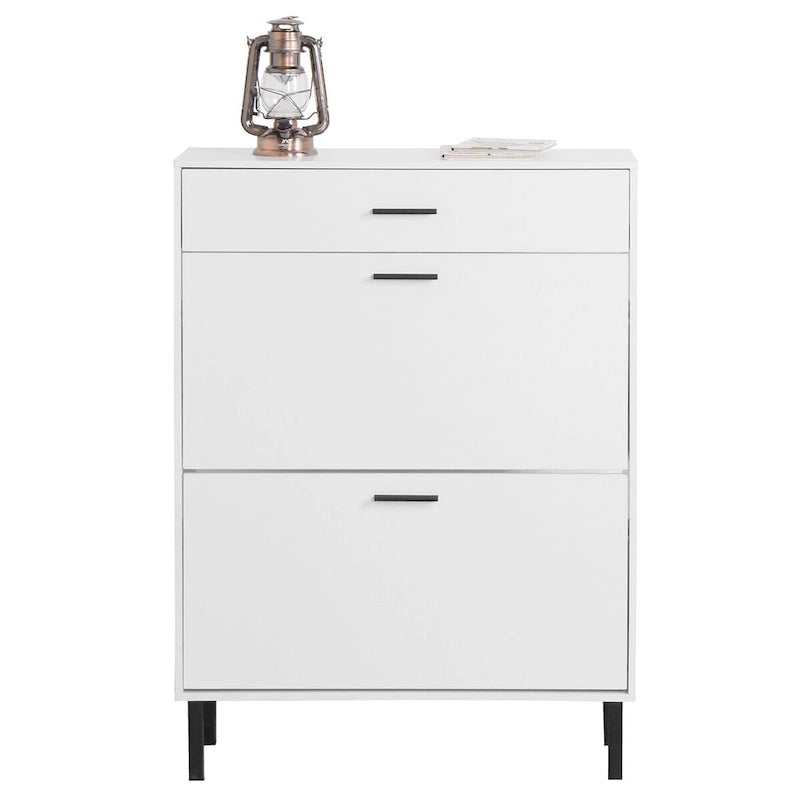 Meuble à chaussures autoportant avec tiroirs - 80 cm (L) x 25 cm (P) x 110 cm (H)