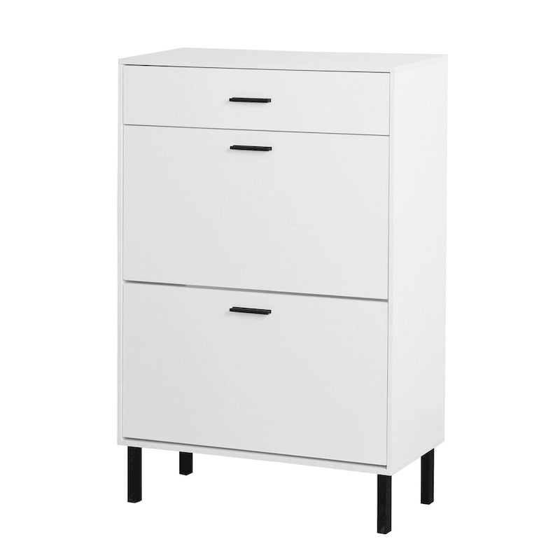Meuble à chaussures autoportant avec tiroirs - 80 cm (L) x 25 cm (P) x 110 cm (H)