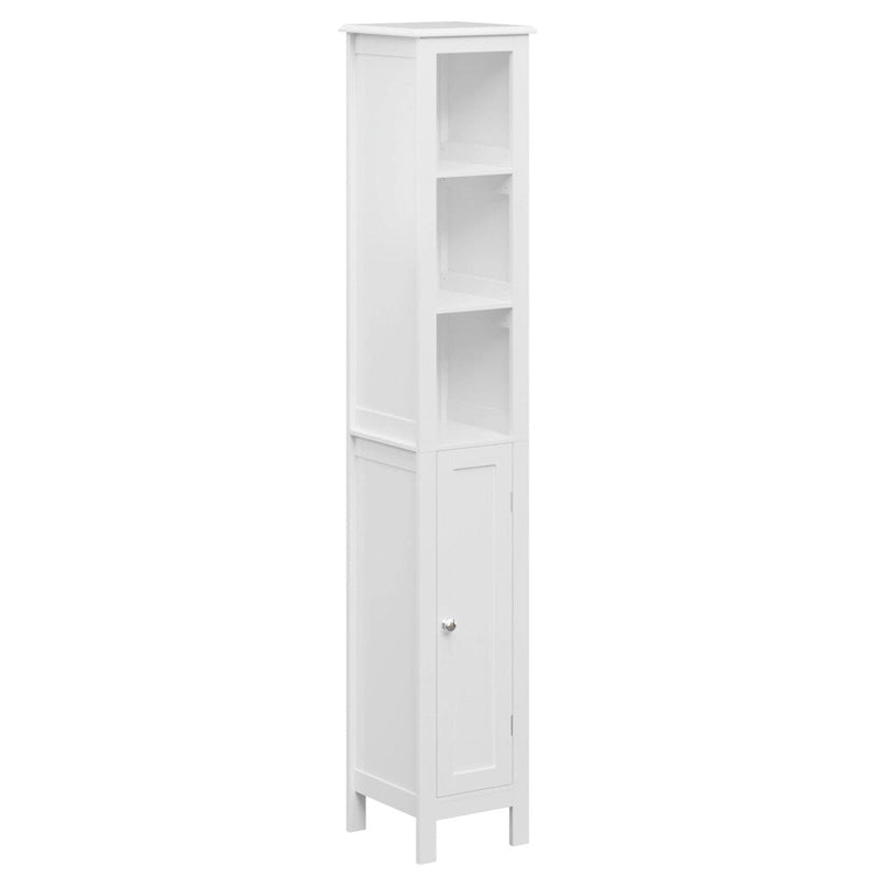 Armoire haute de salle de bain de 170 cm, armoire autoportante à 1 porte