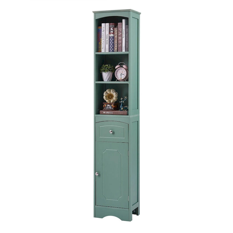 Meuble de salle de bain haut, armoire de rangement autoportante avec tiroir - 34 cm * 23 cm * 170 cm