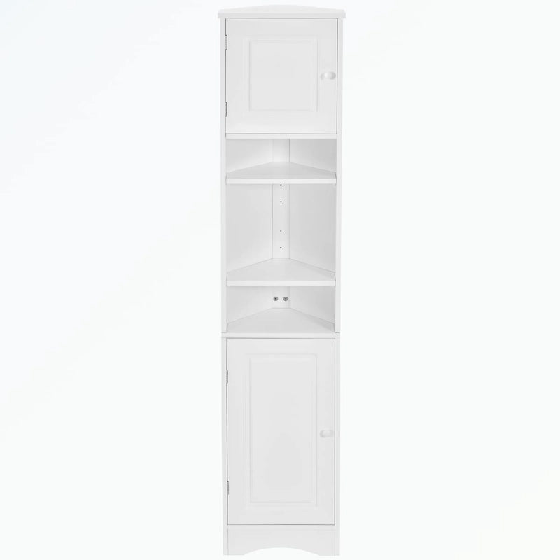 Meuble de Rangement Haut de Salle de Bain avec Deux Portes et Étagères Réglables