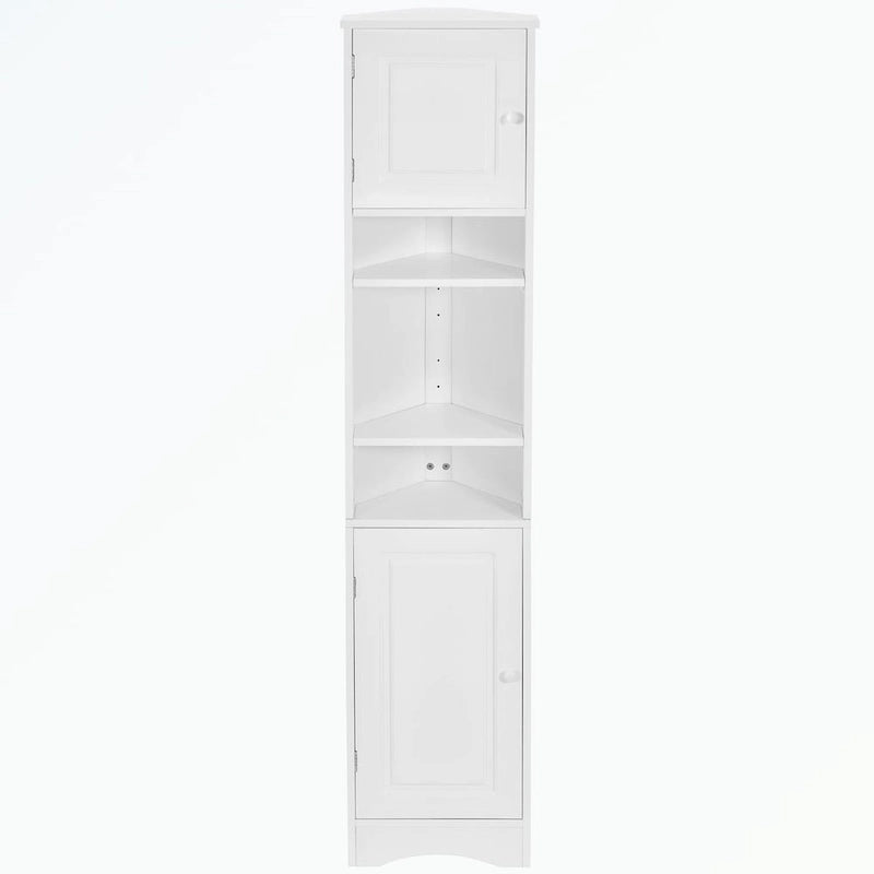 Meuble de Rangement Haut de Salle de Bain avec Deux Portes et Étagères Réglables