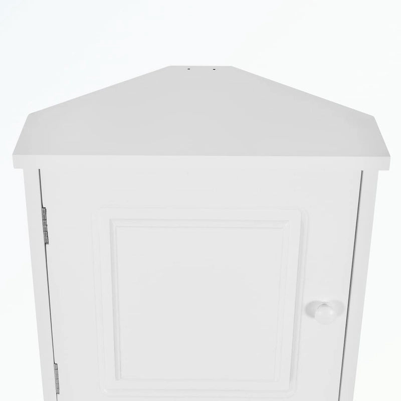 Meuble de Rangement Haut de Salle de Bain avec Deux Portes et Étagères Réglables