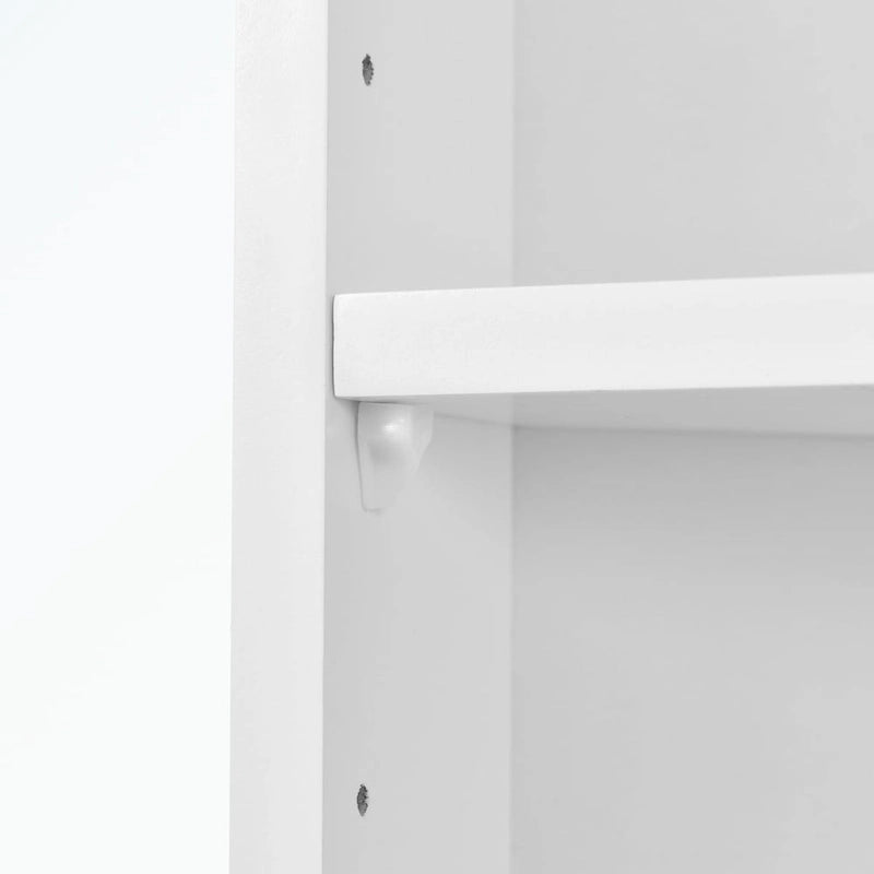 Meuble de Rangement Haut de Salle de Bain avec Deux Portes et Étagères Réglables