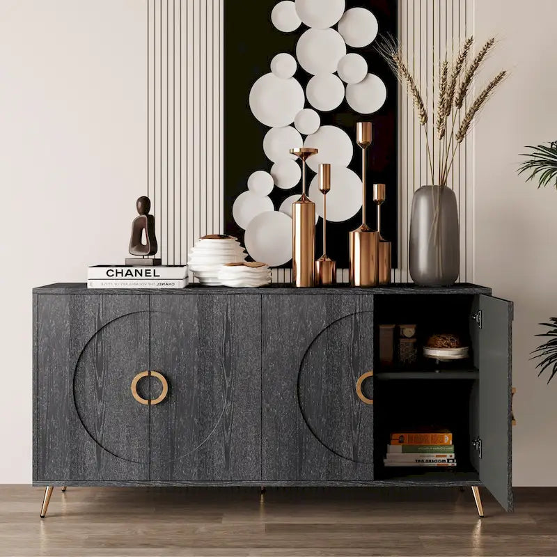 Buffet commode à 4 portes en bois 59,84 W - S.O.