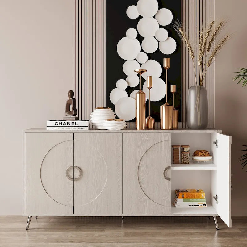 Buffet commode à 4 portes en bois 59,84 W - S.O.